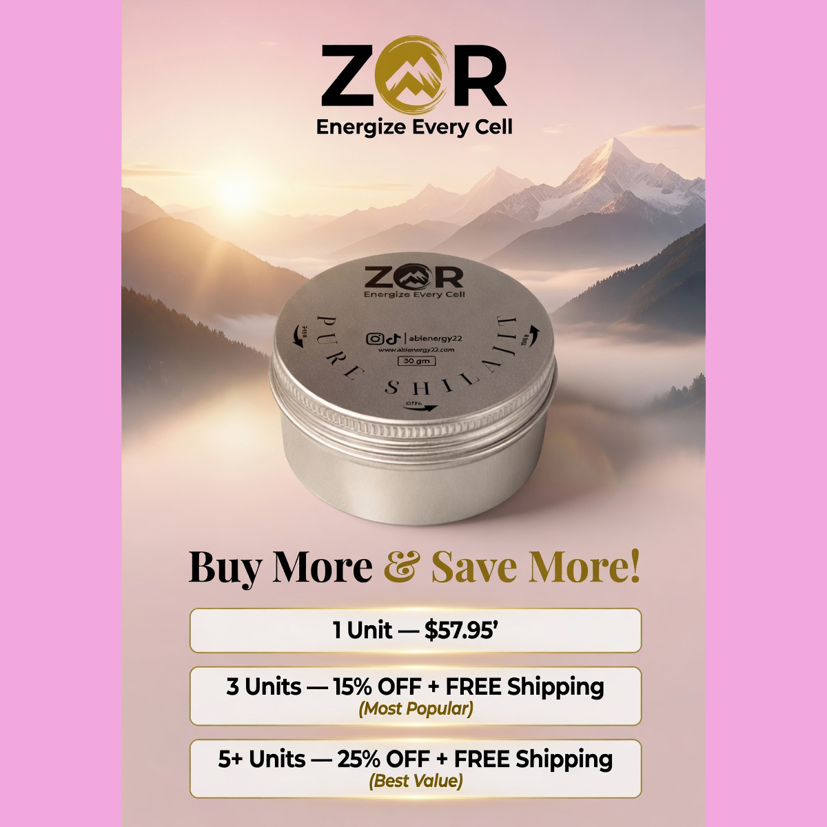 ZOR Shilajit Discount